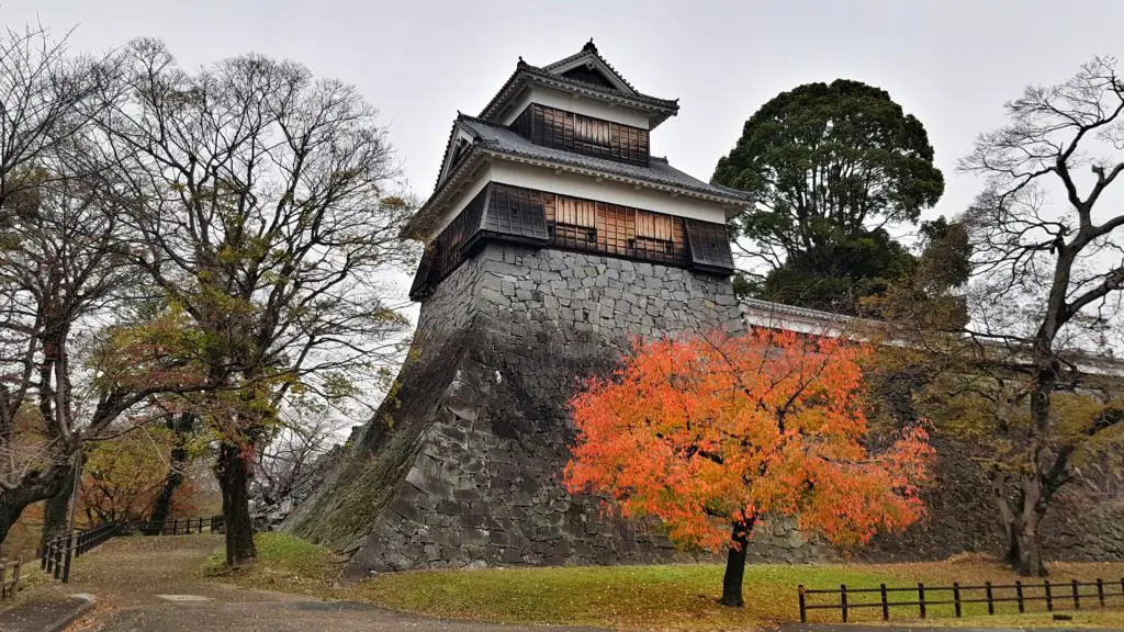 Burg Kumamoto auf Kyushu in Japan.