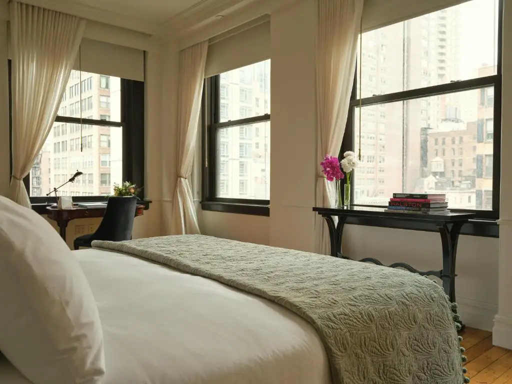 Zimmer des NoMad Hotels in New York City, USA.