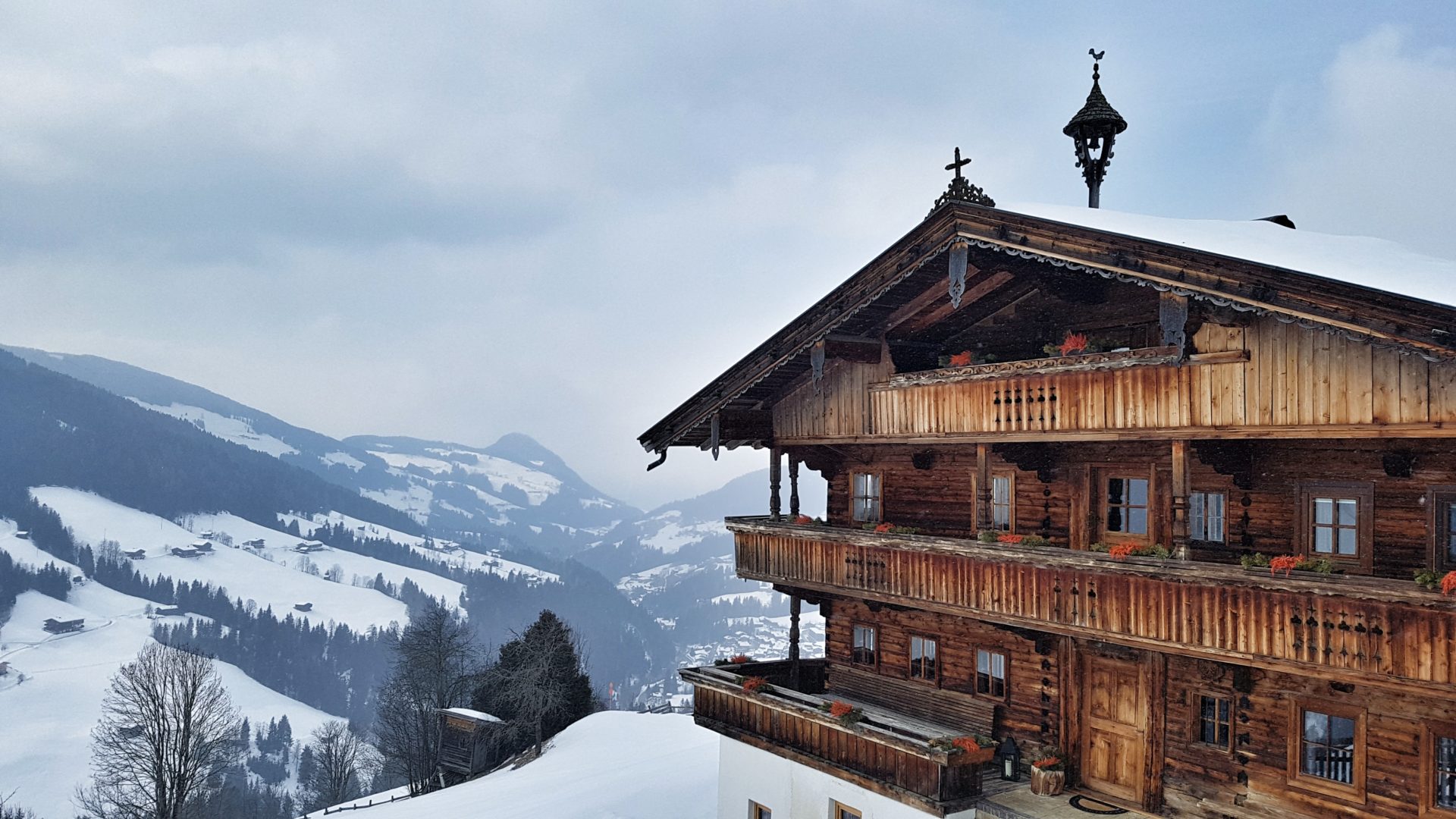 Traditionelles Haus in Alpbach, Tirol, Österreich
