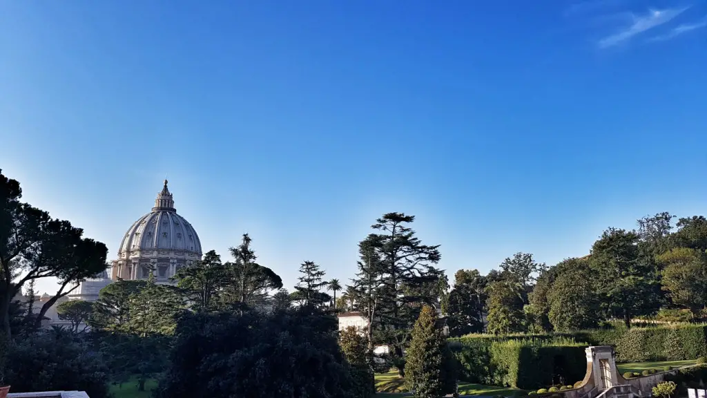 Vatikanstadt und St. Petersdom in Rom, Italien.