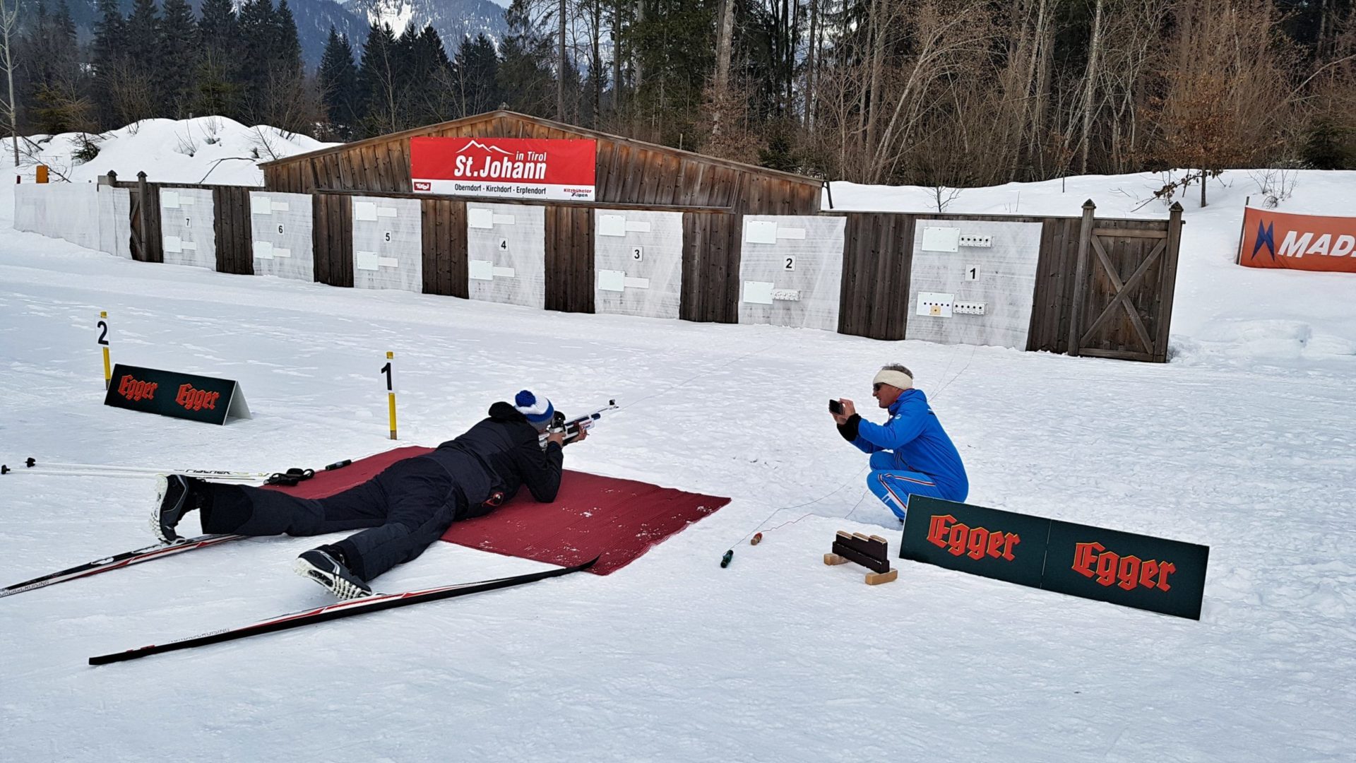 Biathlon-Training in St. Johann in Tirol