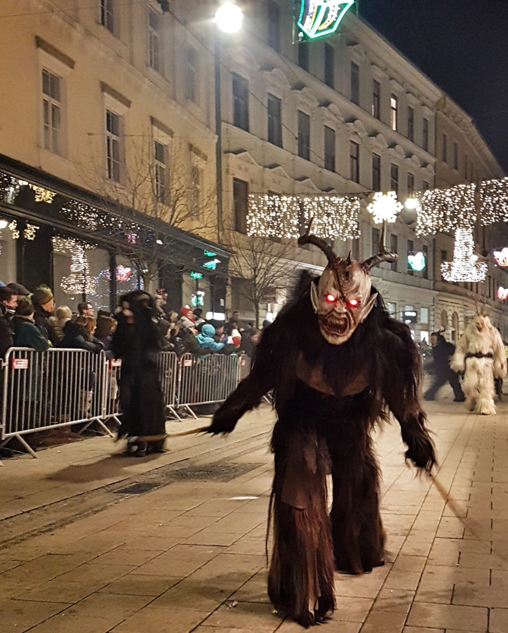 Krampus beim Krampuslauf in Graz