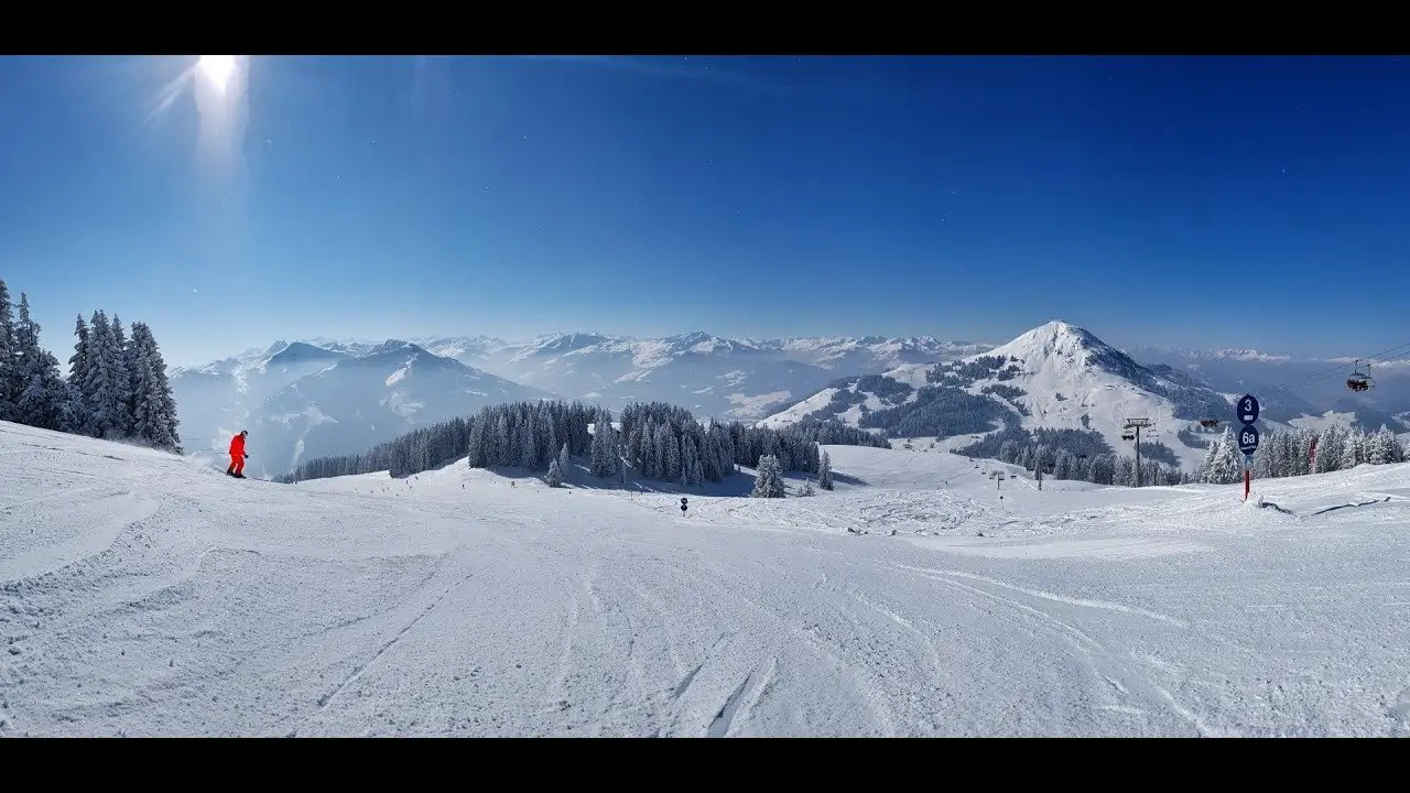 Ski fahren in der SkiWelt in Tirol, Österreich