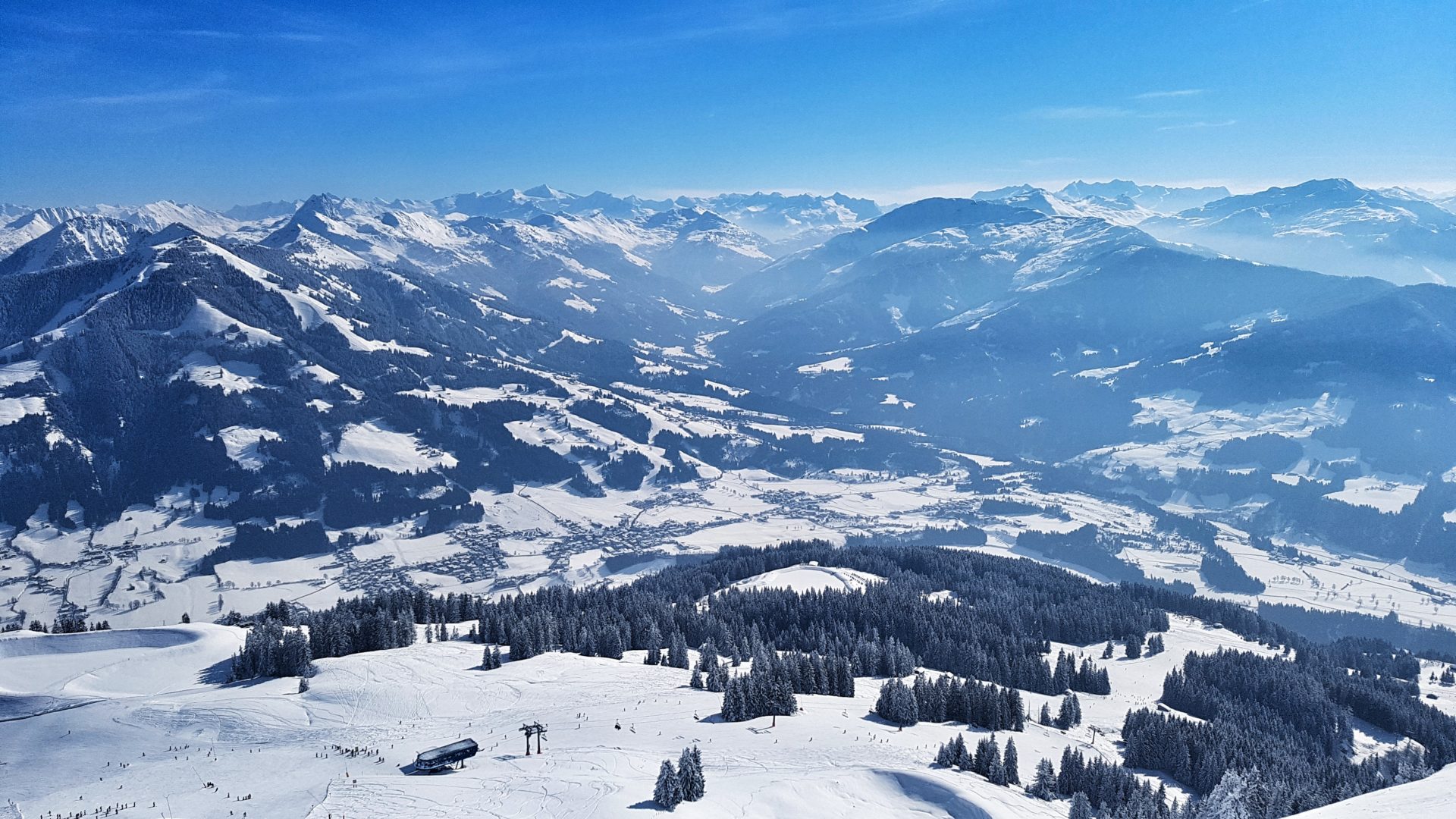 SkiWelt Panorama in Tirol, Österreich