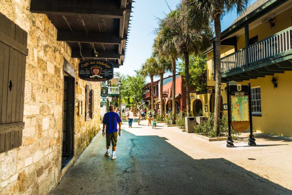 Innenstadt von St Augustine Florida, USA