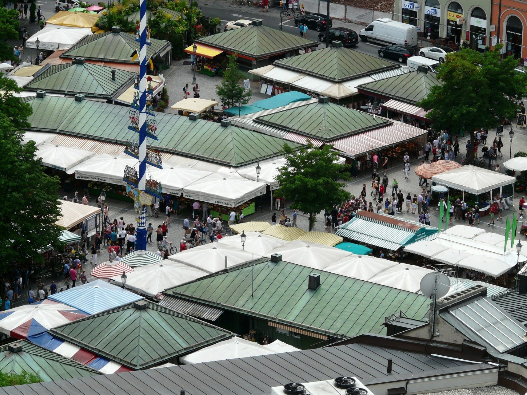 Viktualienmarkt in München, Deutschland