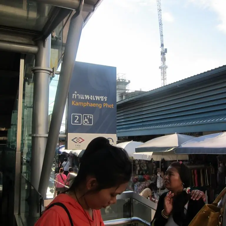 Wie du zum Chatuchak-Markt kommst - die U-Bahn-Haltestelle.