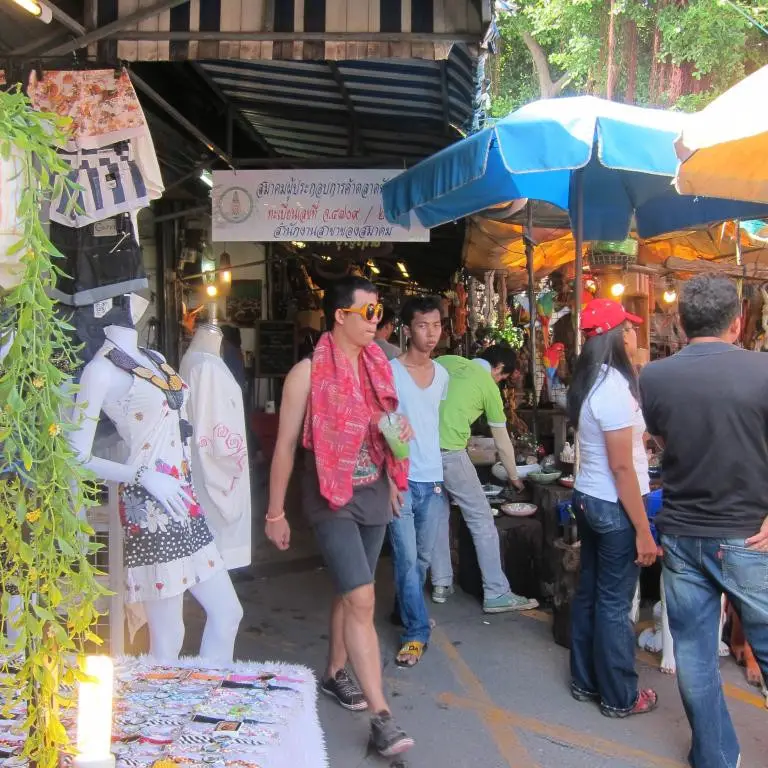 Wochenendmarkt Chatuchak in Bangkok, Thailand.