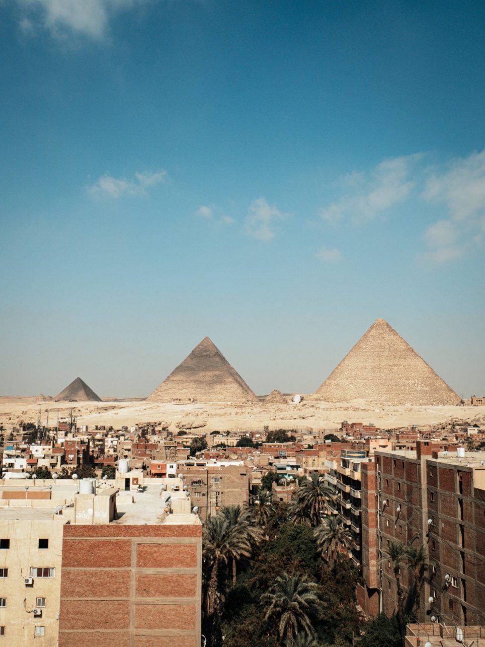Die Stadt Gizeh in Ägypten