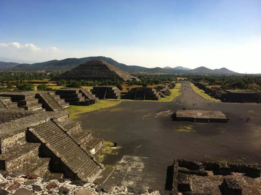 Pyramiden in Teotihuacan in Mexiko.