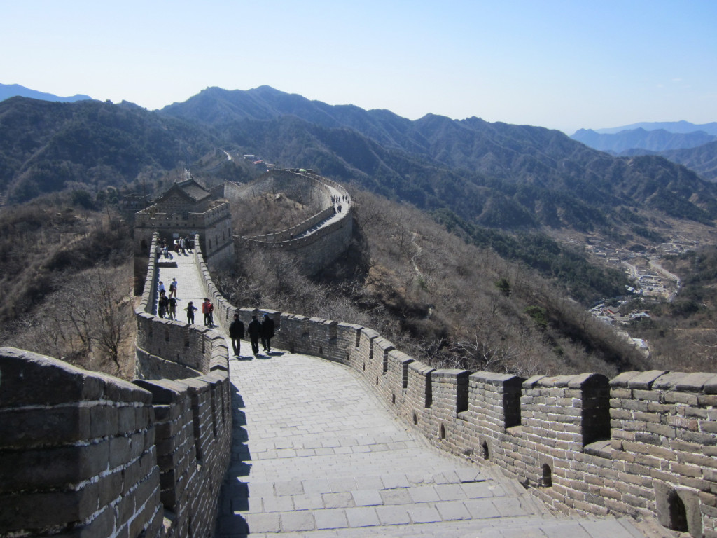 Ein Abschnitt der Großen Mauer von China