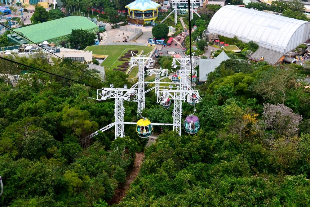 Seilbahn in Hongkong.