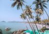 Strand in Goa in der Monsunzeit