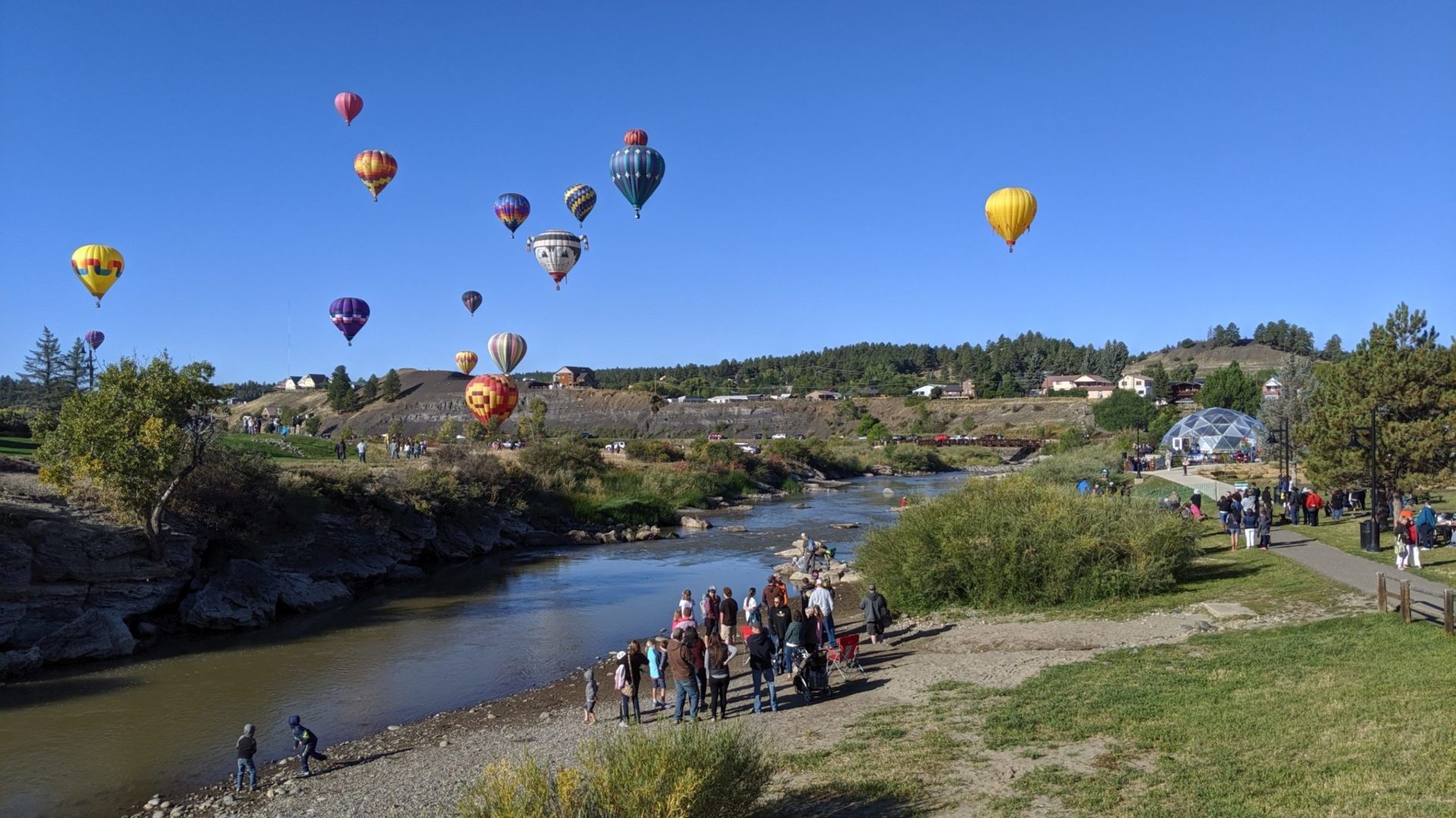 Eine Heißluftballonfahrt über den San Juan River in Pagosa Springs