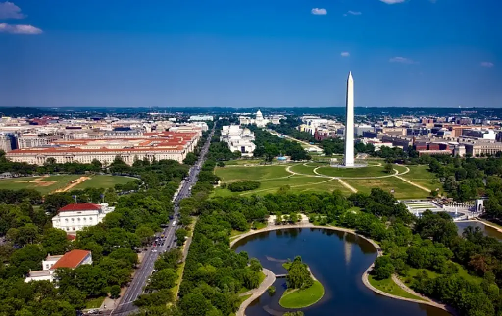 Sicht auf Washington DC, USA.