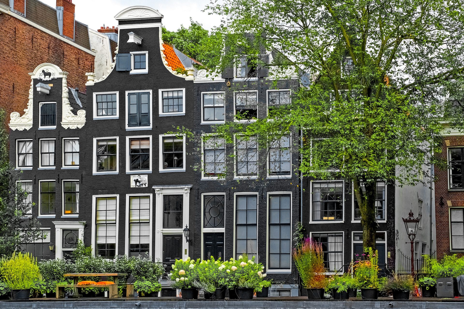 Wohnhäuser in Amsterdam, Niederlande