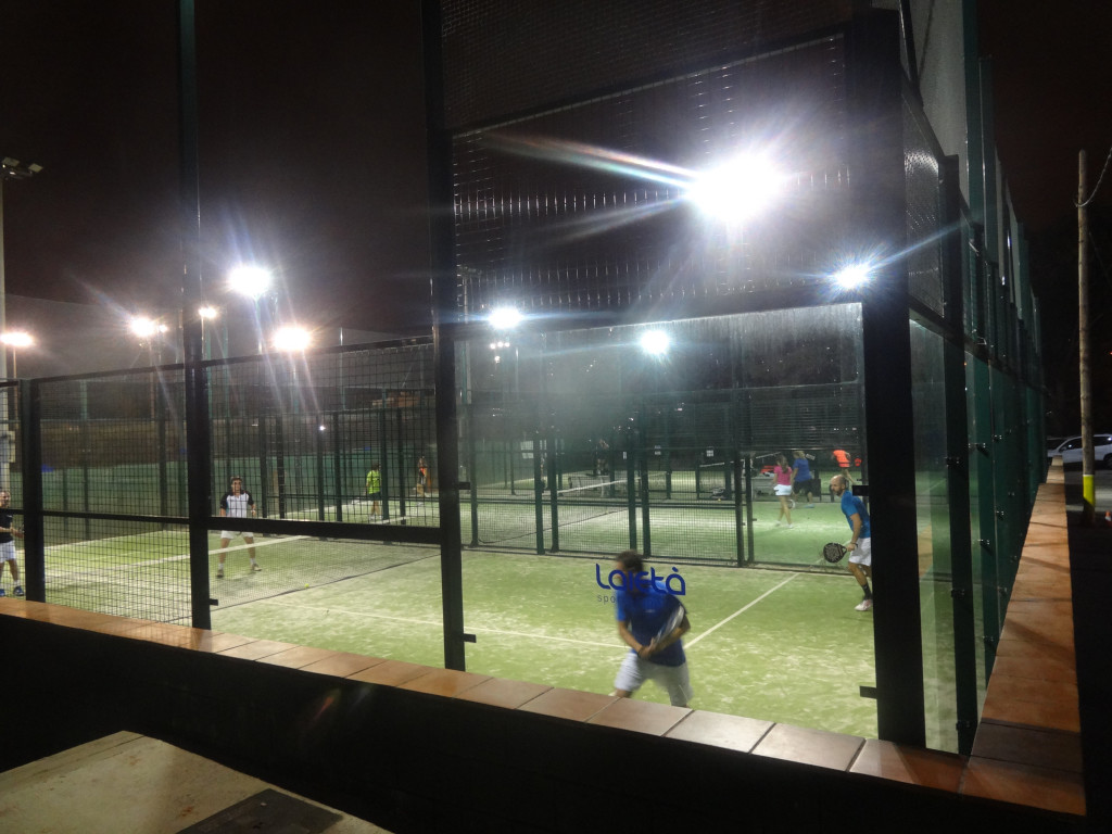 Padel in Barcelona, Spanien.