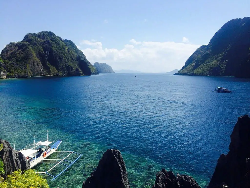 Black Island auf der Calauit tour in Palawan, Philippinen.