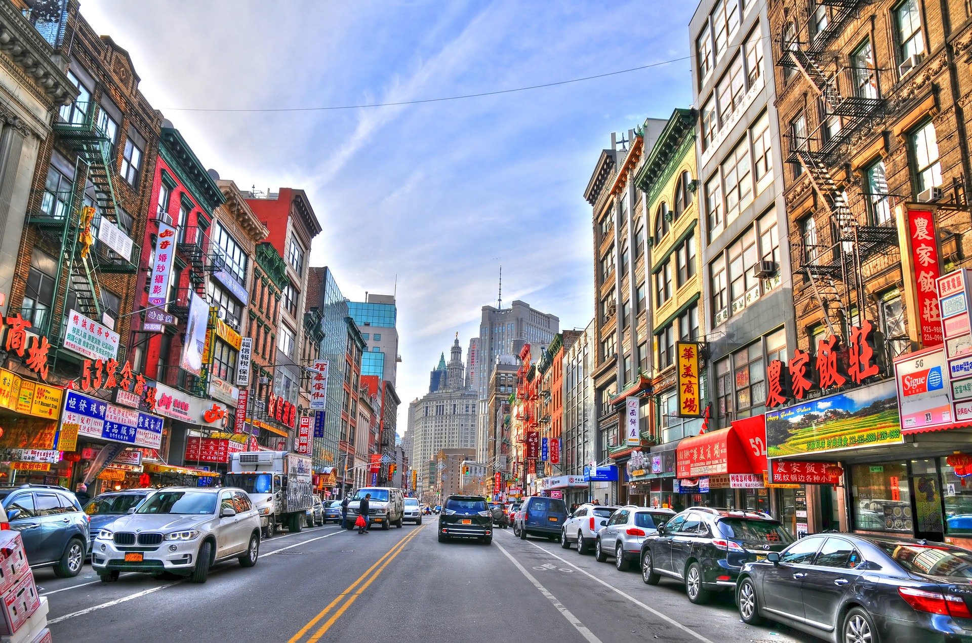 Chinatown in New York City, USA.