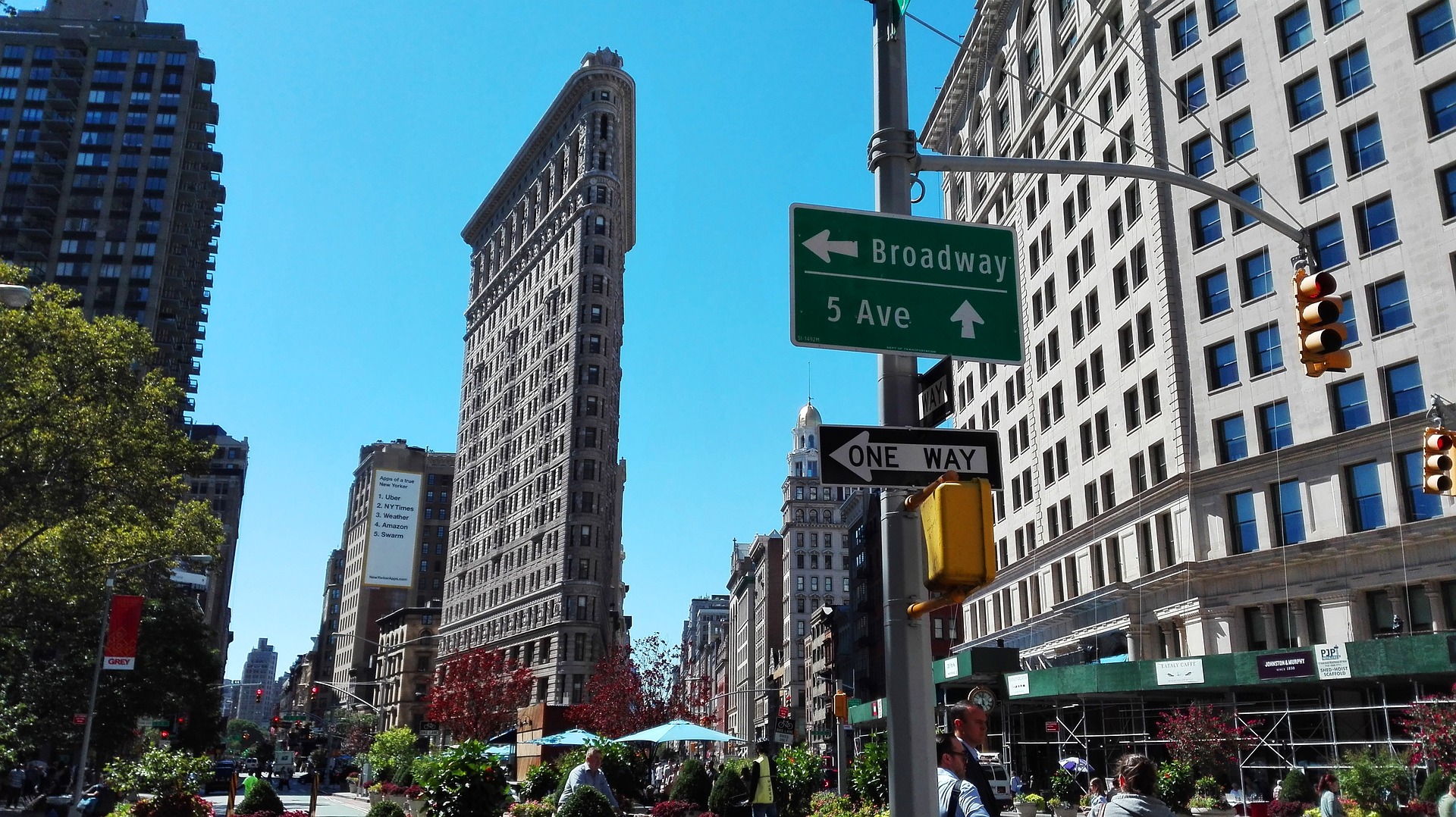 Flatiron Gebäude in New York City, USA.
