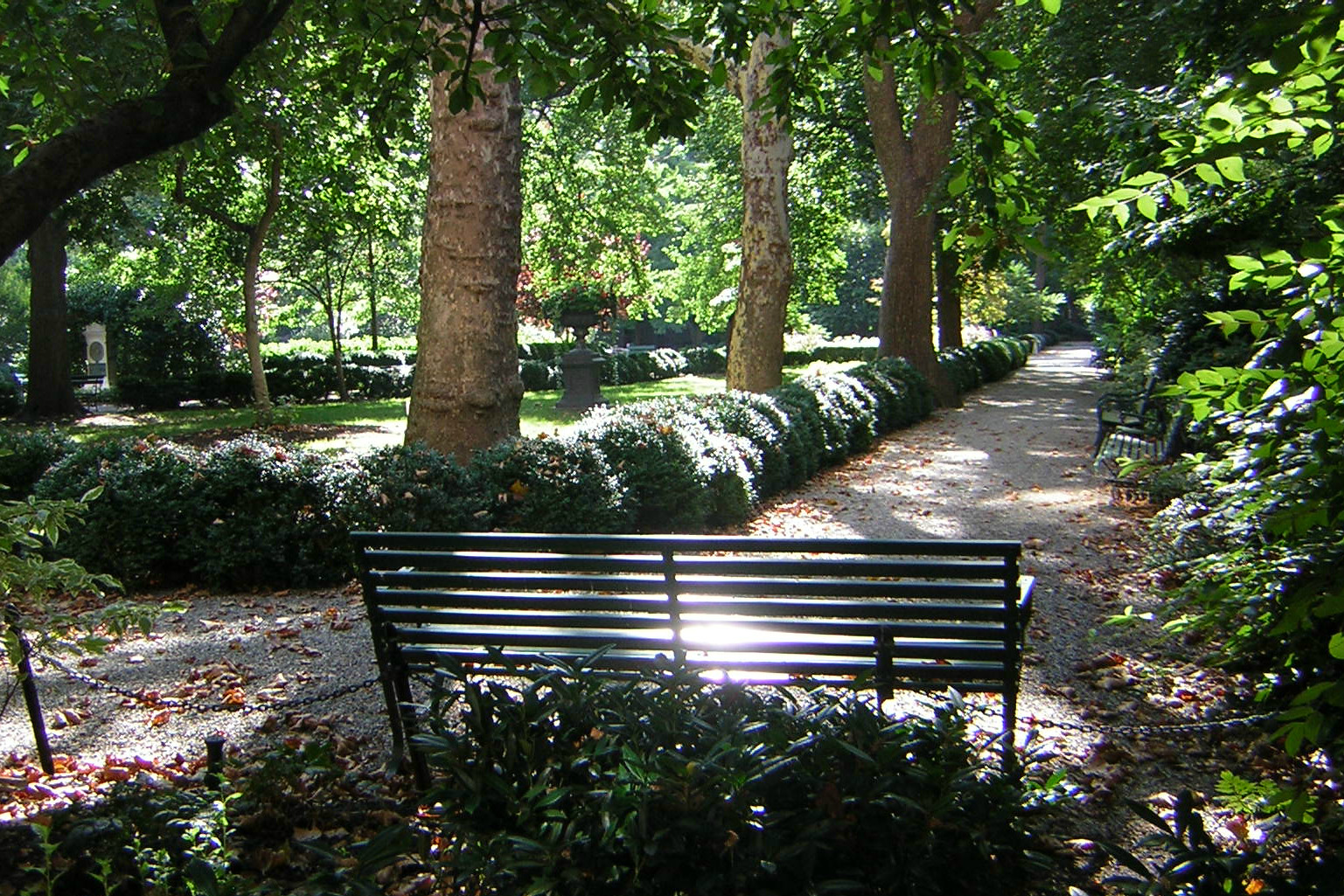 Gramercy Park in New York City, USA.