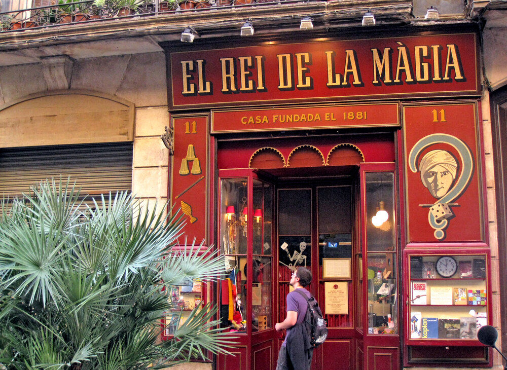 Das Museum El Rei de la Màgia in Barcelona, Spanien.