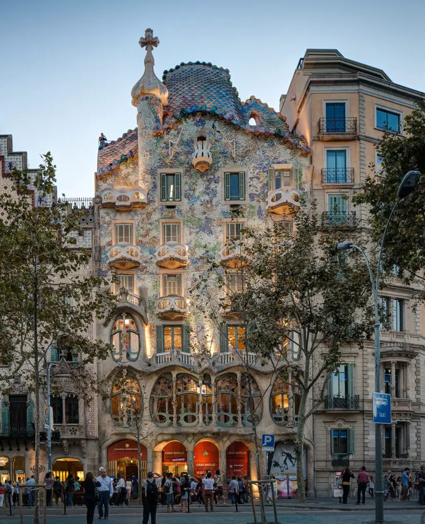 Die Casa Batlló in Barcelona, Spanien.