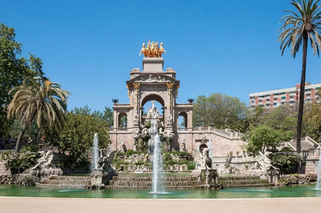 Der Ciutadella Park in Barcelona, Spanien.