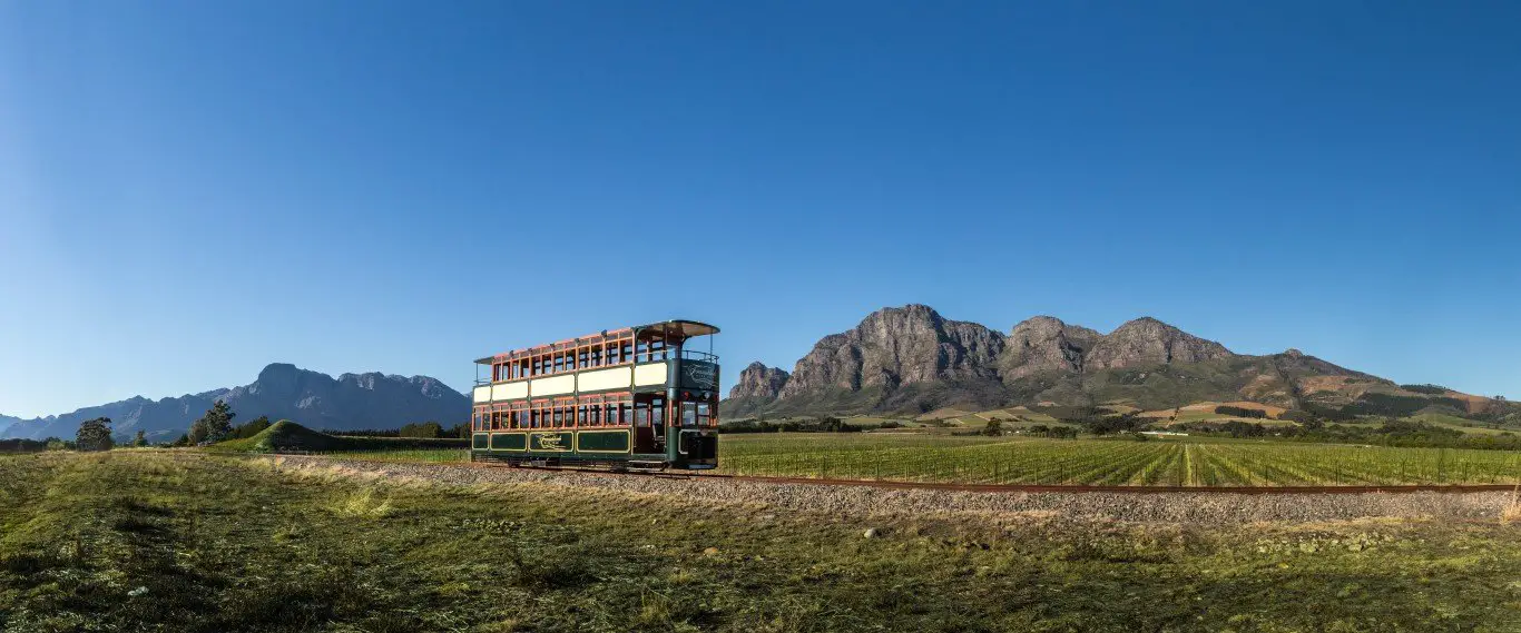 Franschhoeker Weinstraßenbahn in Südafrika