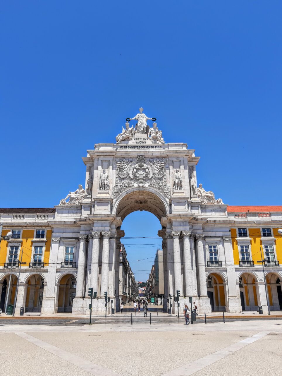 Triumphbogen in Lissabon, Portugal. Bild von Lissabon mit Pats.