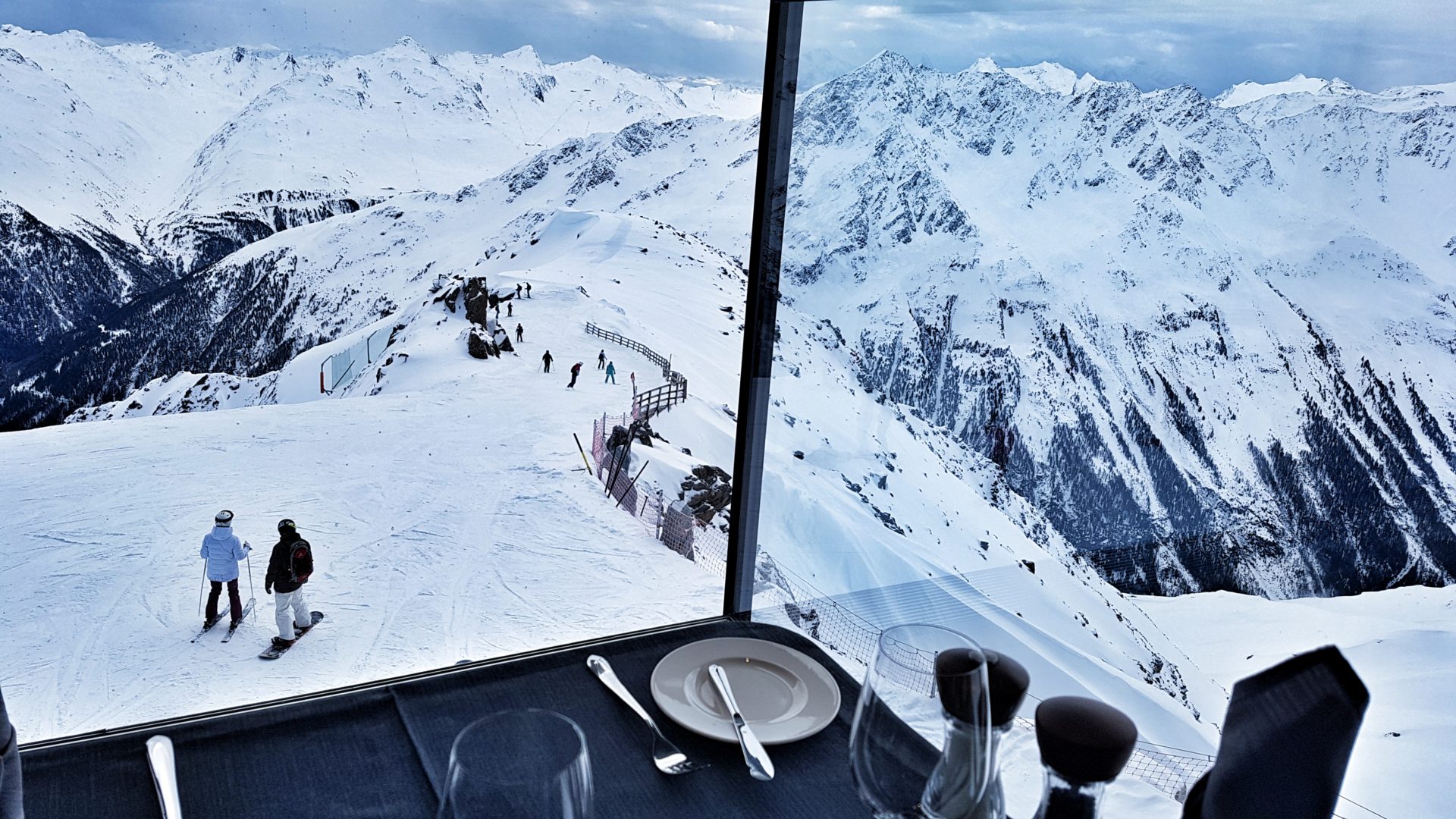 Restaurant Ice-Q in Sölden, Ötztal, Österreich.