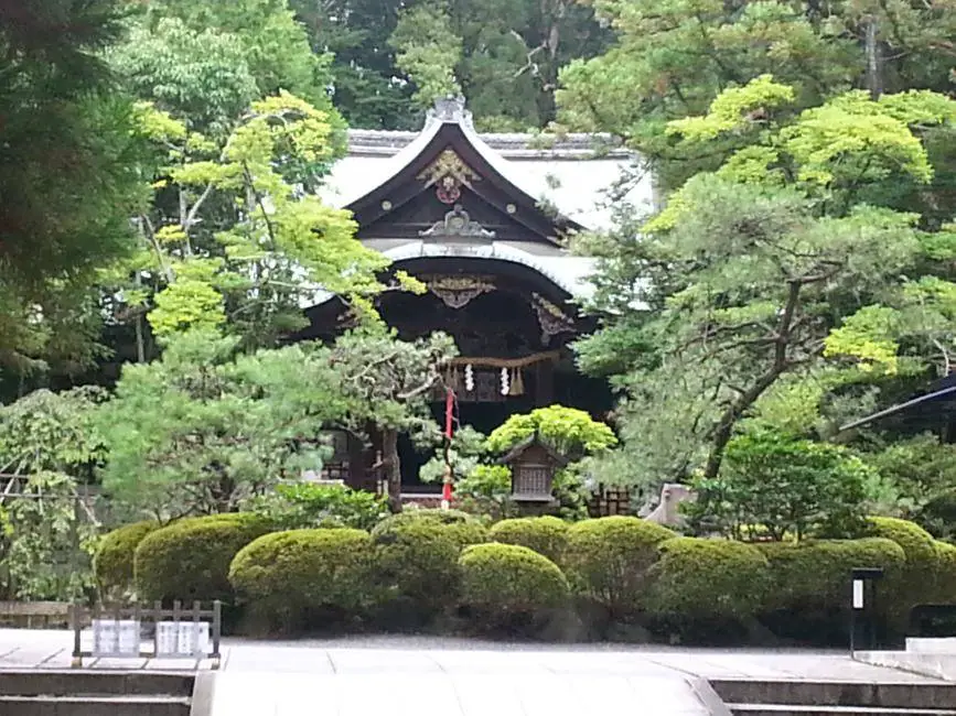 Der Heian Schrein liegt im grünen. Kyoto, Japan.