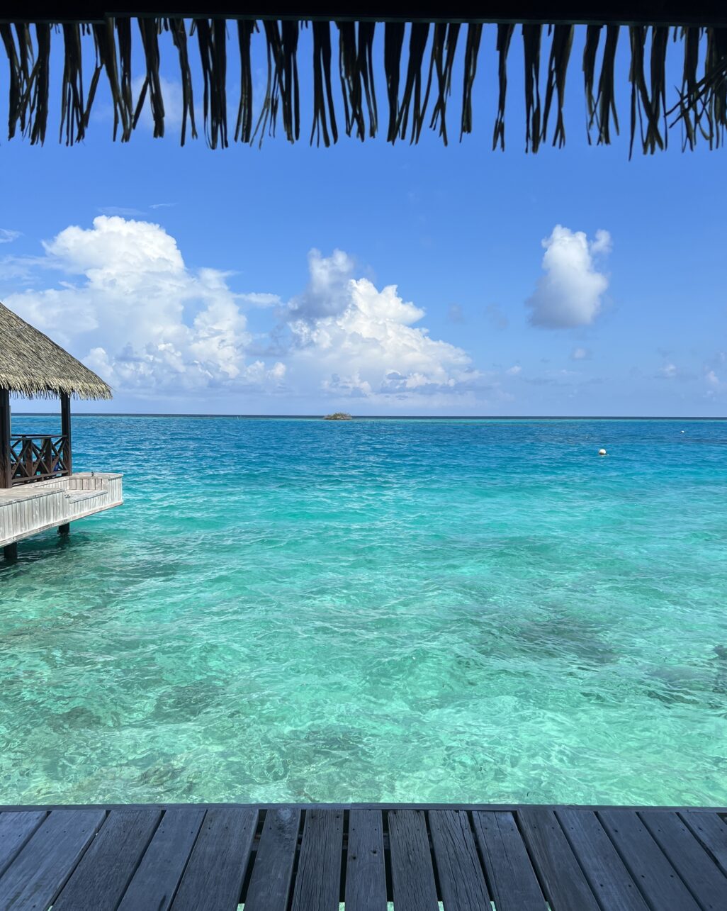 Bootsanleger und Tauchbasis des Club Med, Malediven