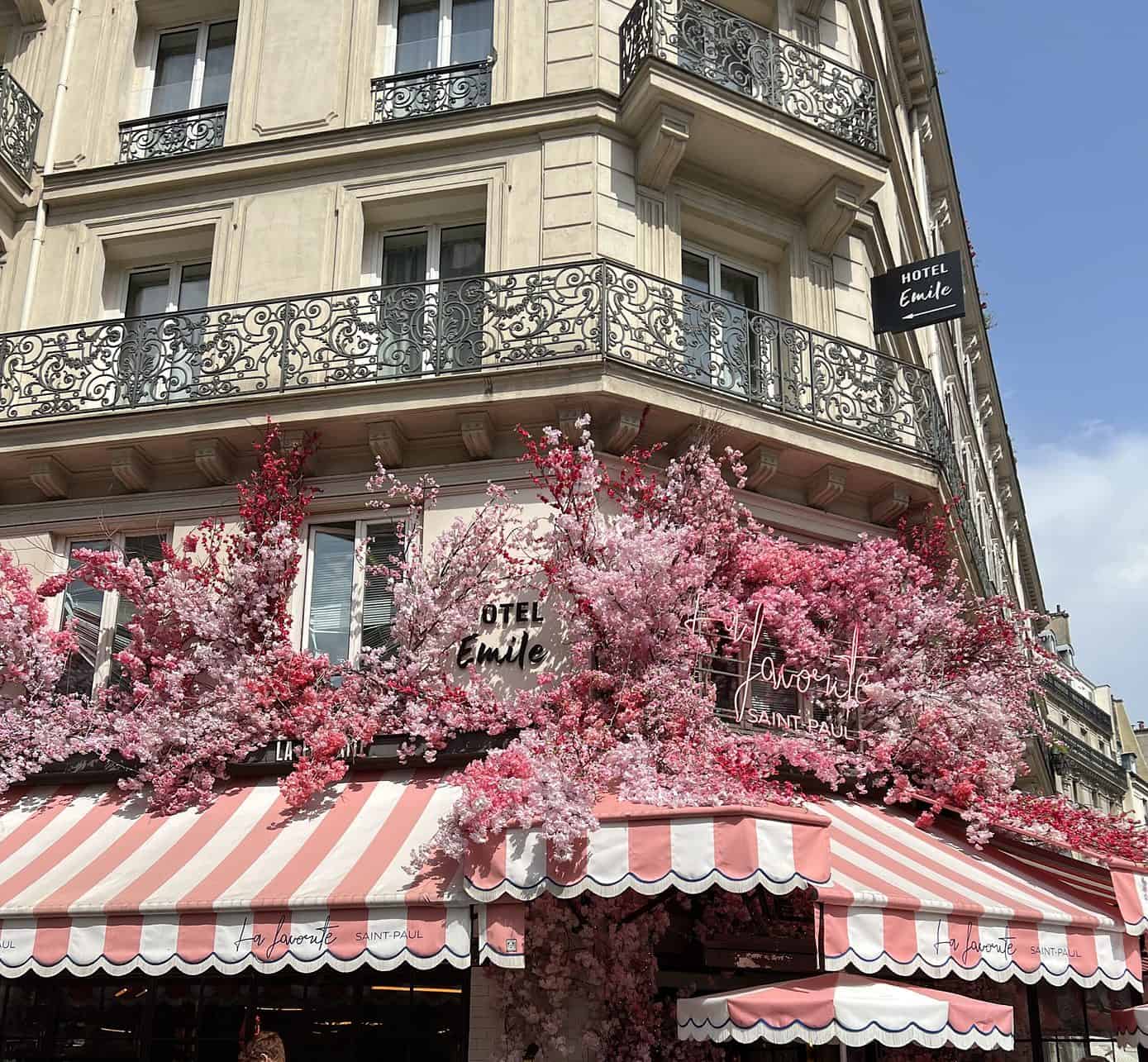 Brasserie La Favorite Saint-Paul im Viertel Marais in Paris, Frankreich