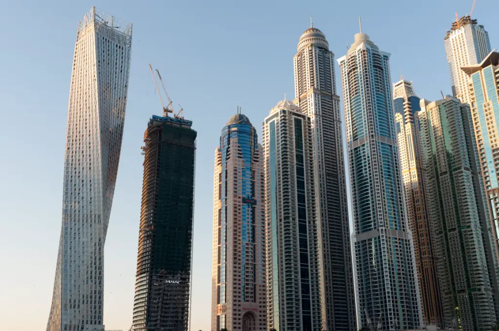 Wolkenkratzer im Zentrum von Dubai.