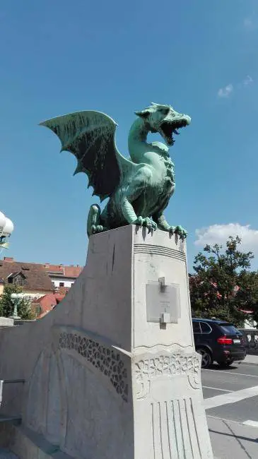Drachenfigur in Ljubljana
