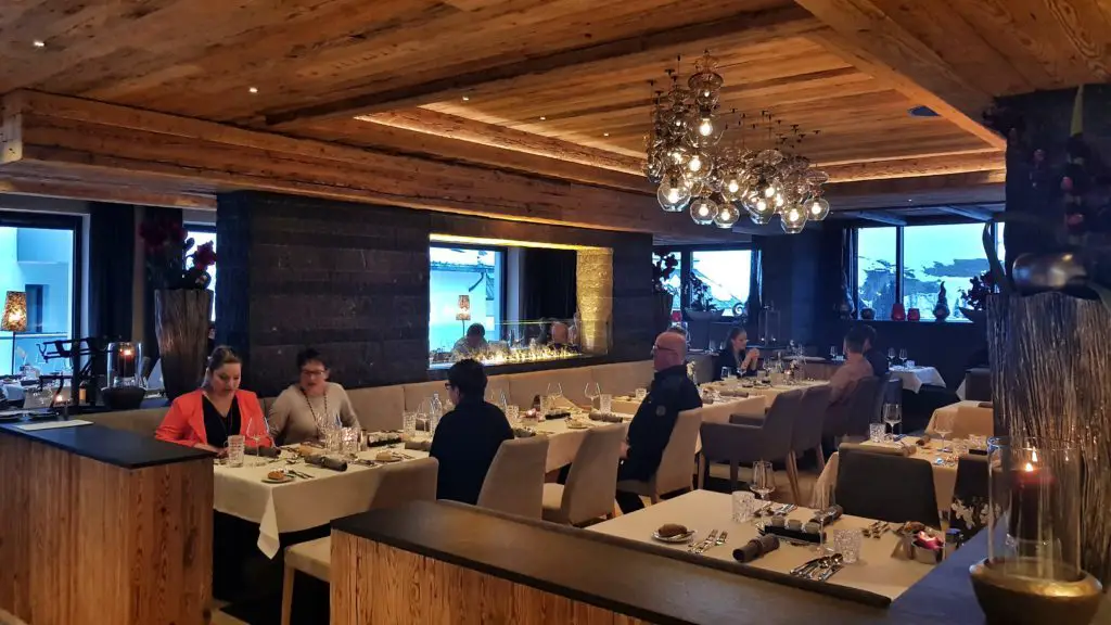 Stiar Restaurant in Ischgl, Österreich.