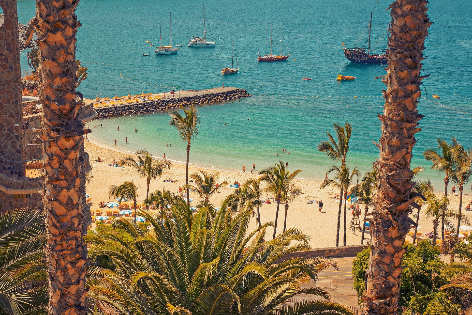 Strand auf Gran Canaria, Kanarische Inseln, Spanien.