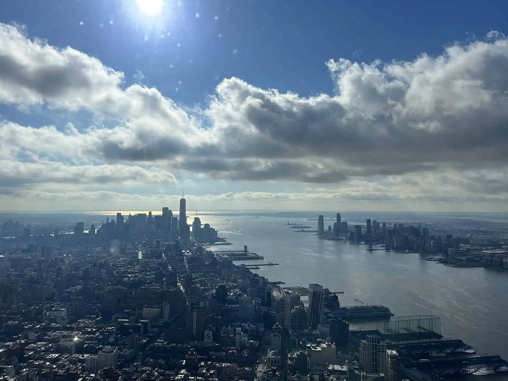 Panorama Ausblick auf Manhattan und New York City, USA.