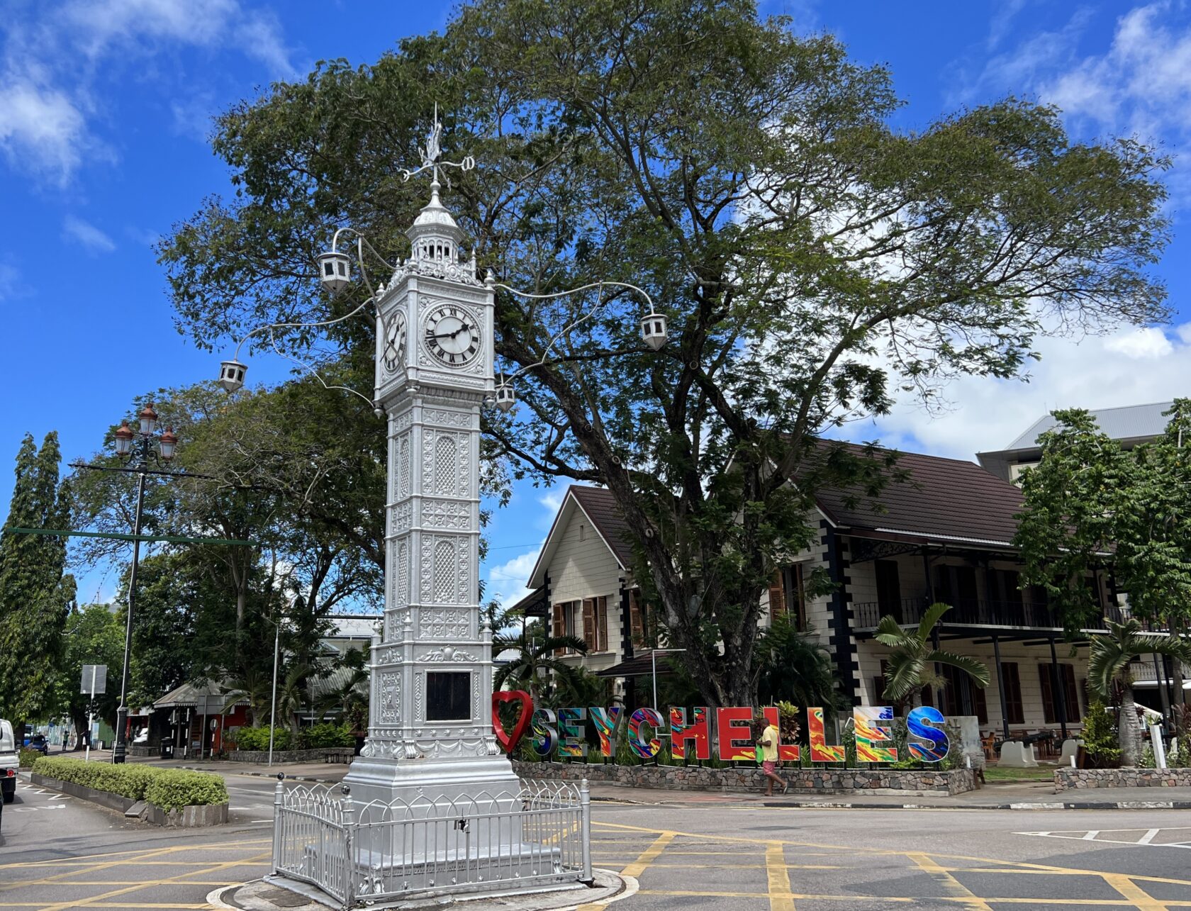 Clock Tower in Victoria, Seychellen.