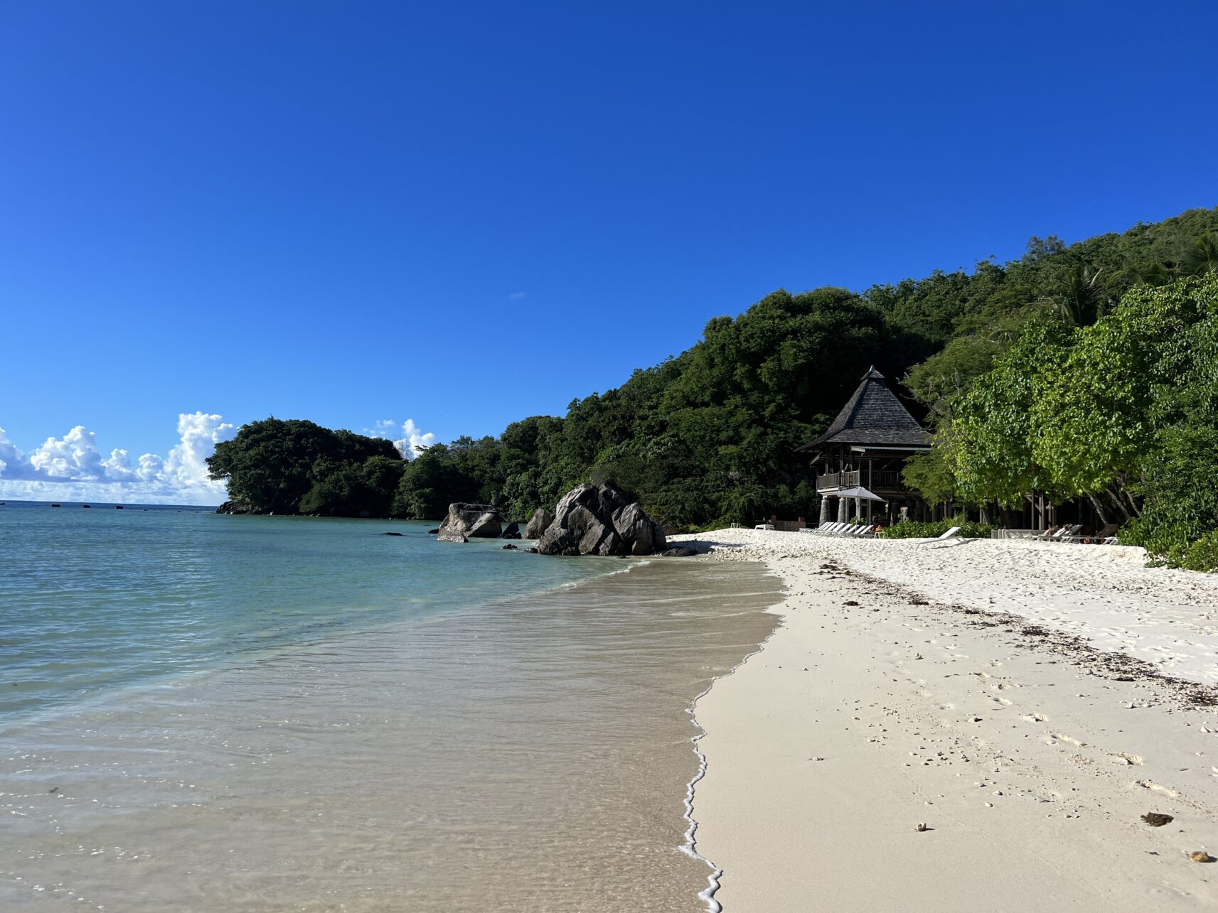 Robinson Haus des Club Meds auf den Seychellen.