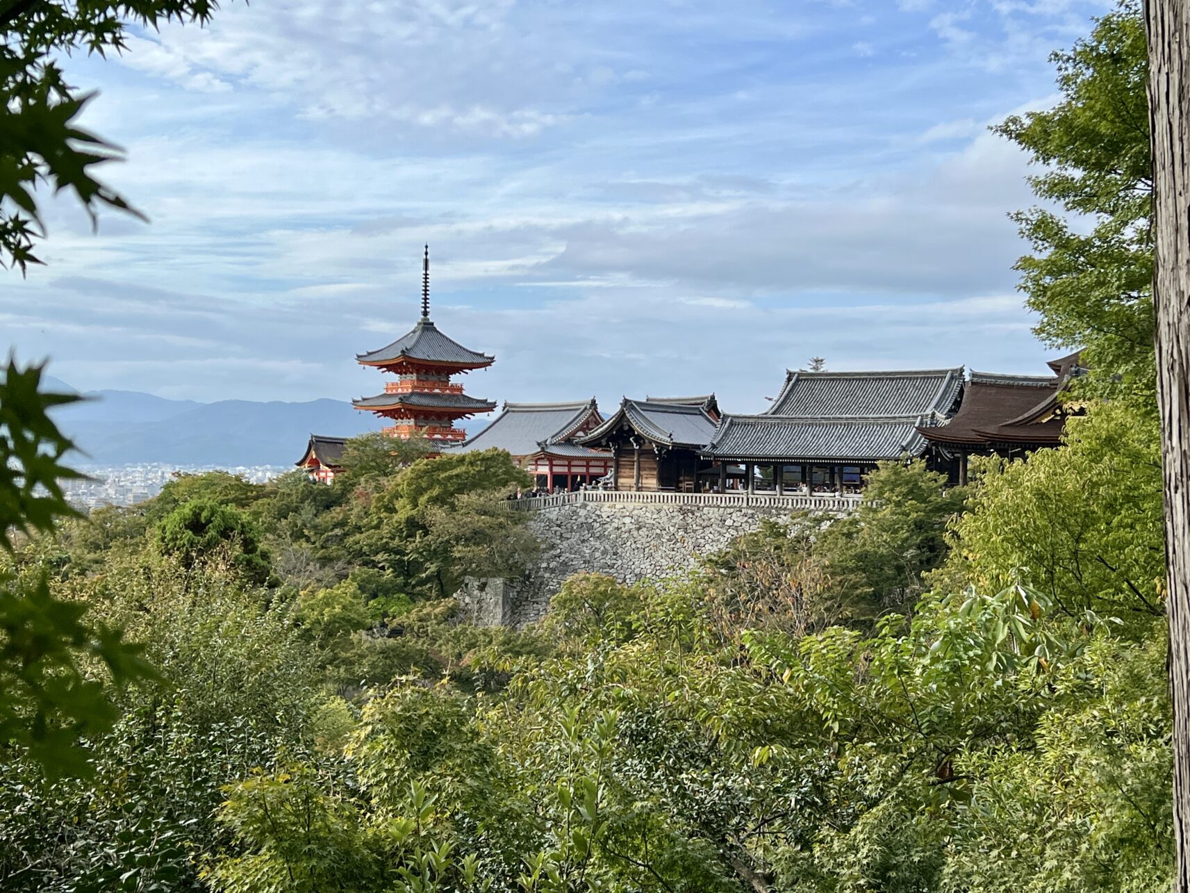 Blick auf den Tempel in Kyoto, Japan.