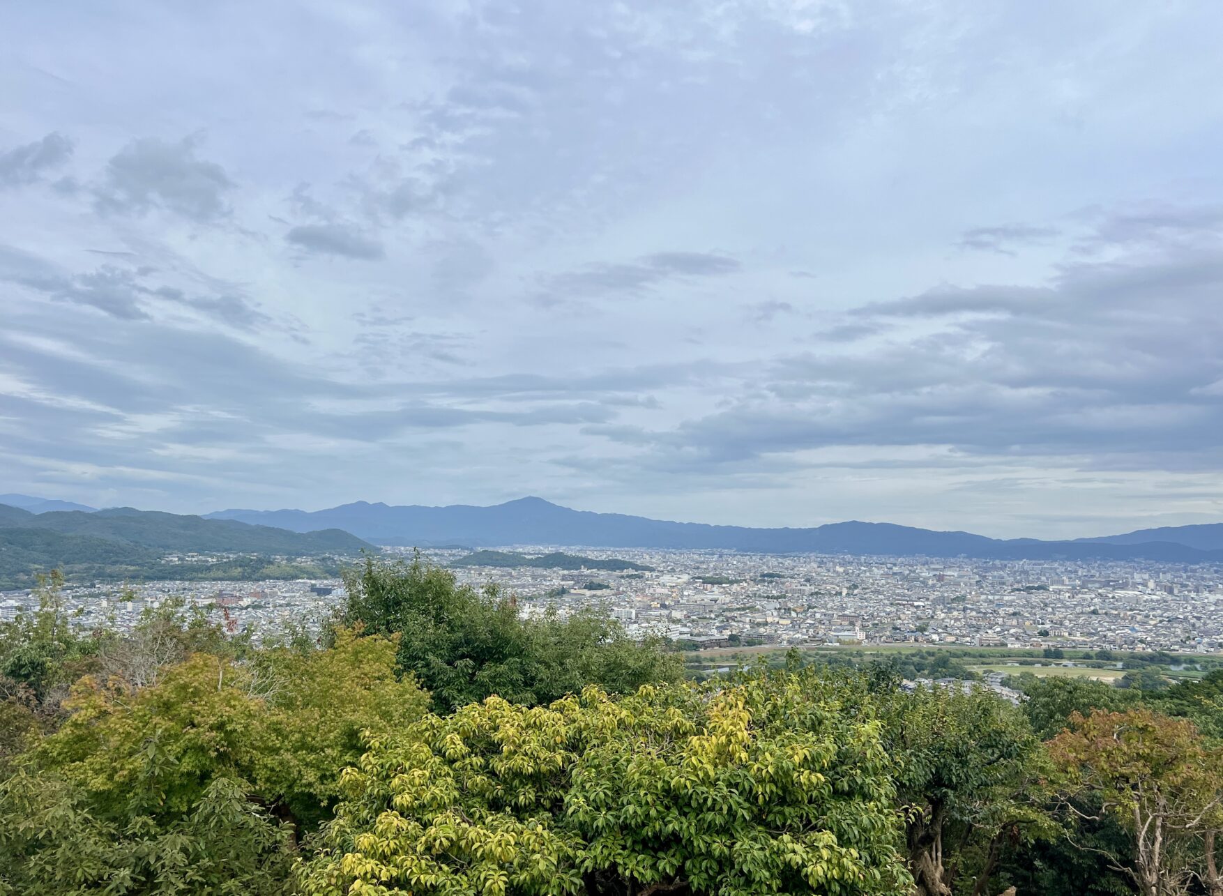 Blick über Kyoto vom Affenpark