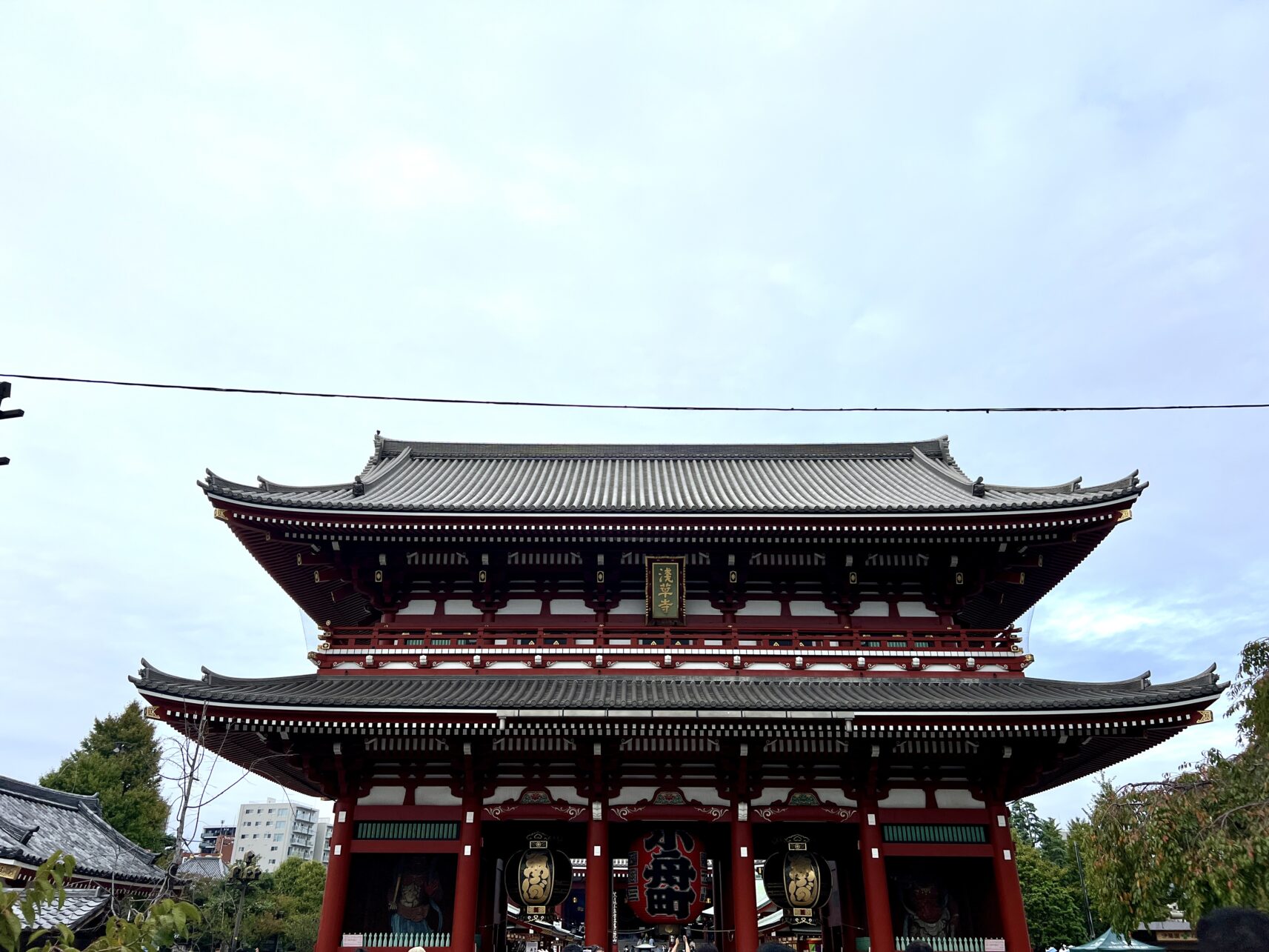 Hozemon-Tor des Senso-ji in Tokyo, Japan.