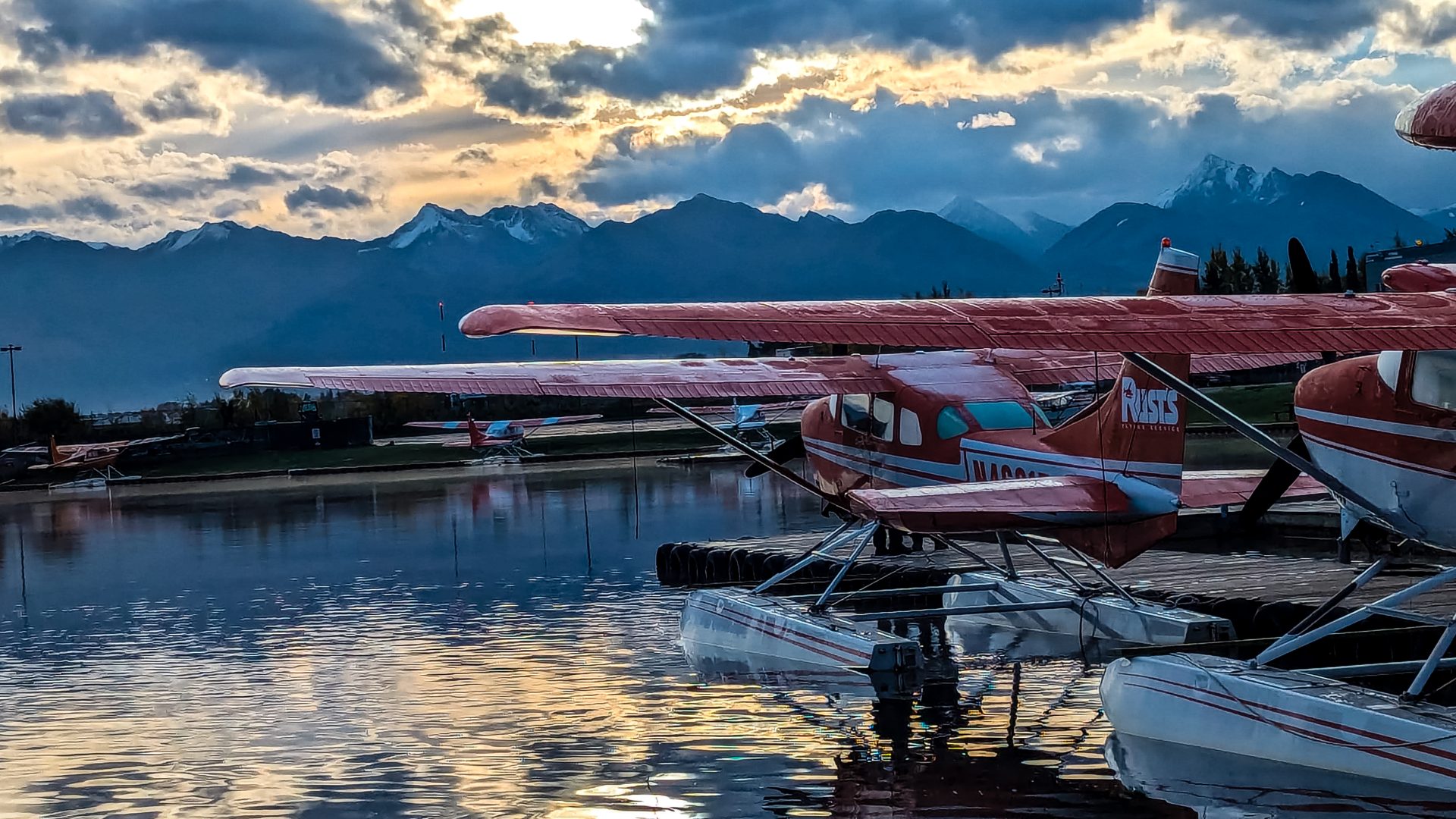 Wasserflugzeug von Rust's Flying Services in Anchorage, Alaska.